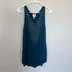 Medium Knox rose tank top studded (192)